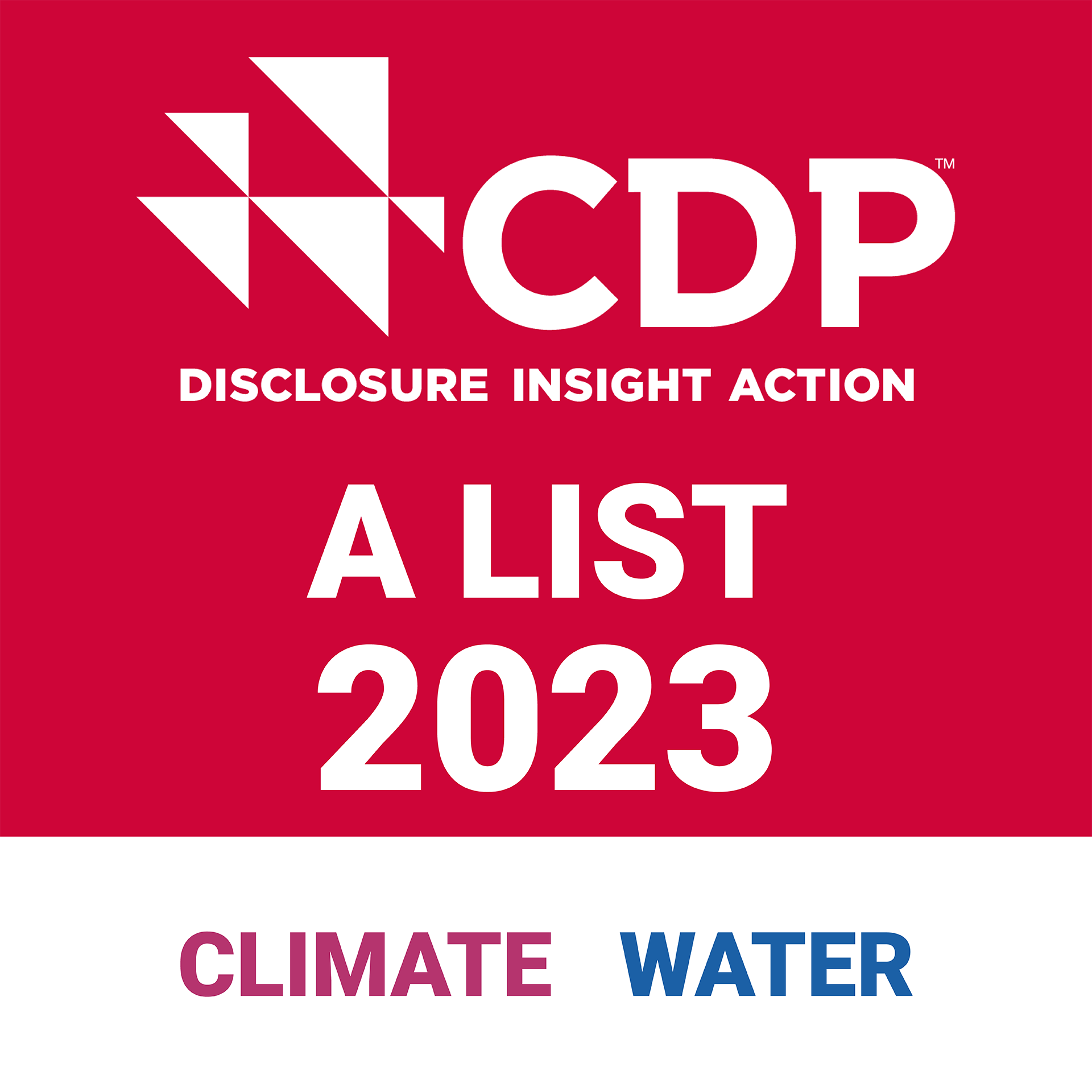 CDP（Climate Change、Water Security）A List 2023